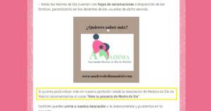 La Asociación de Madres de Día de Madrid recomienda mi curso online